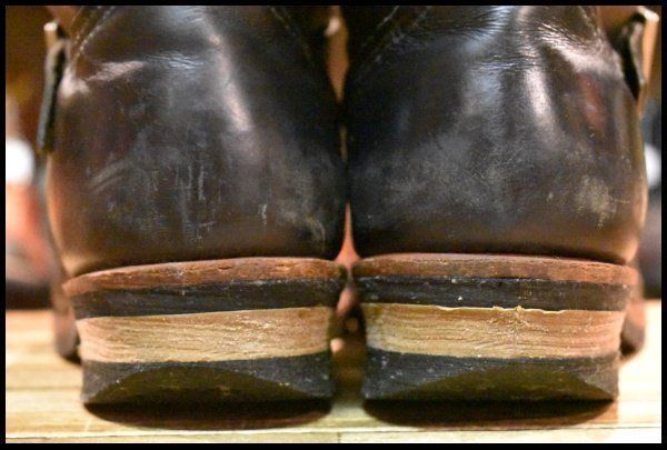  12 D 11年 レッドウィング 2268 エンジニア 黒 ブラッククローム スチールトゥ ブーツ redwing FI 331 エンジニアブーツ ブーツ 革靴