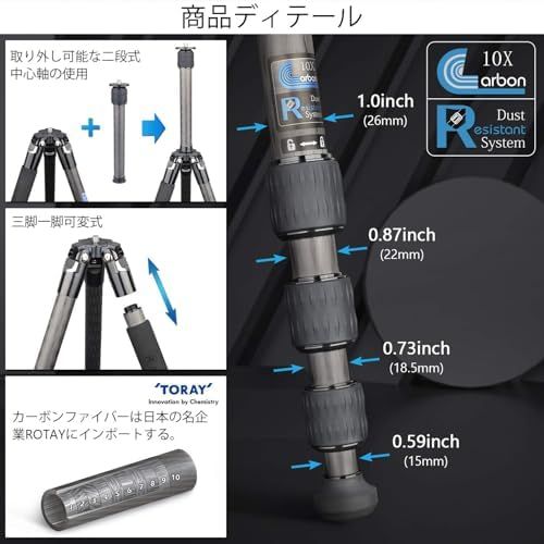 一脚可変式多場景適用 カメラビデオ