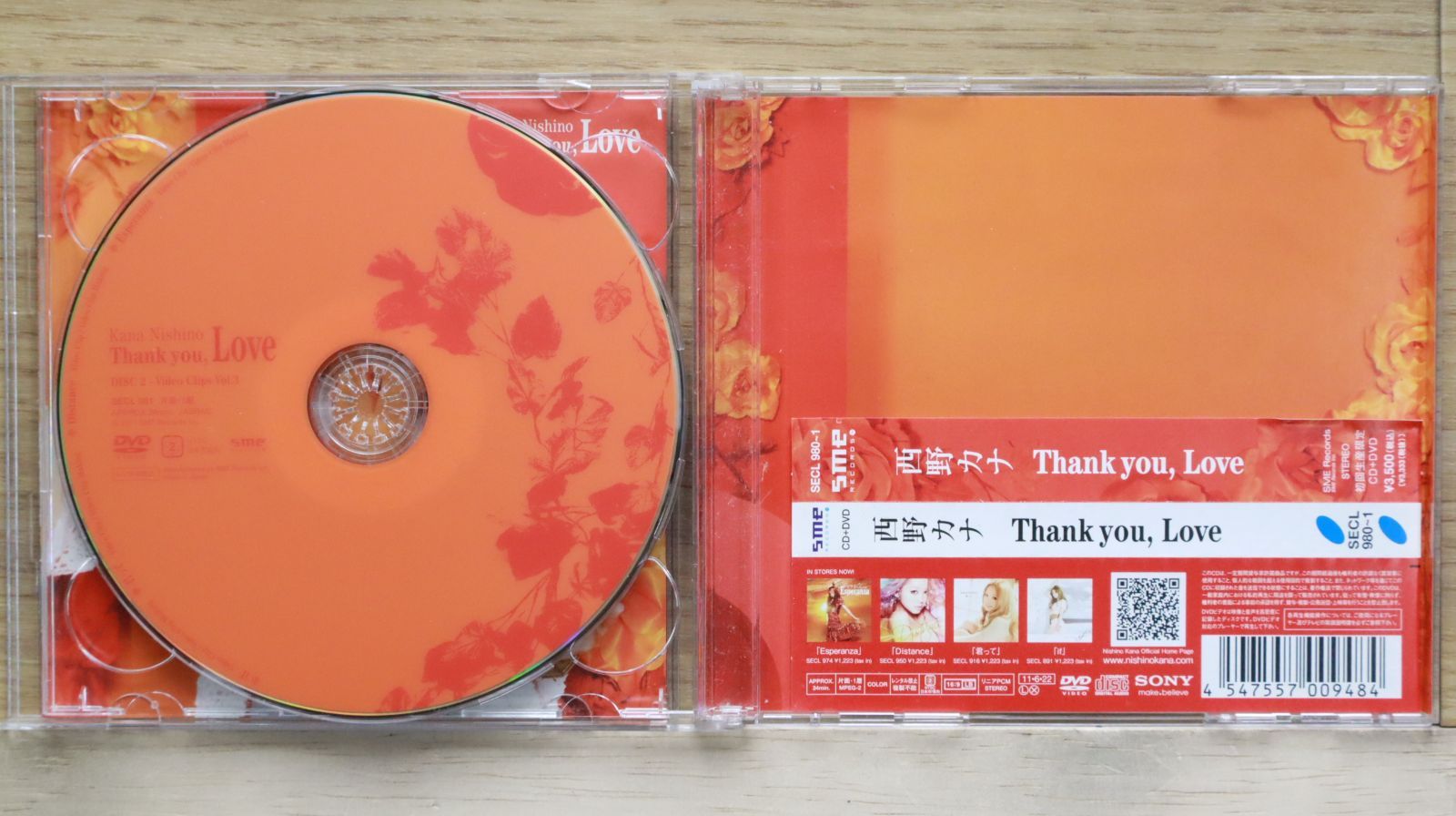 国内盤CD☆西野カナ/Kana Nishino□ Thank you、 Love(初回生産限定盤