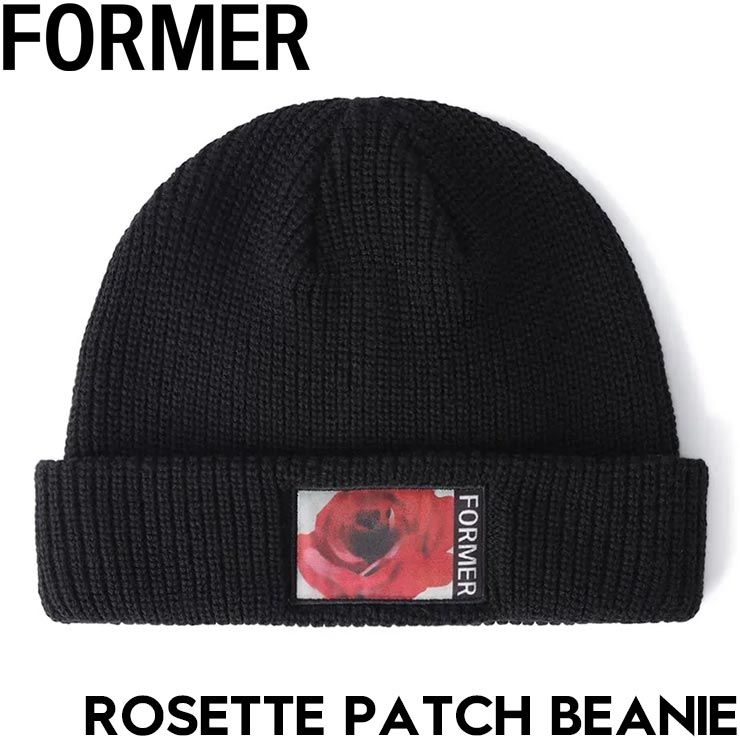 カフビーニー ニットキャップ FORMER フォーマー ROSETTE PATCH BEANIE FHW-24316 日本代理店正規品