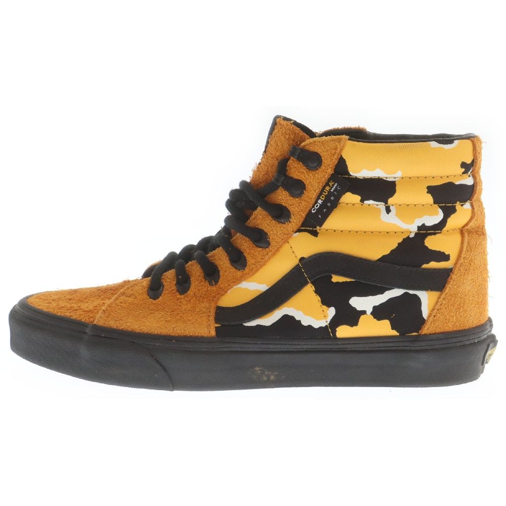 VANS (ヴァンズ) SK8-HI CAMO CORDURA アンバーグロー コーデュラ ナイロン カモ ハイカット スニーカー イエロー