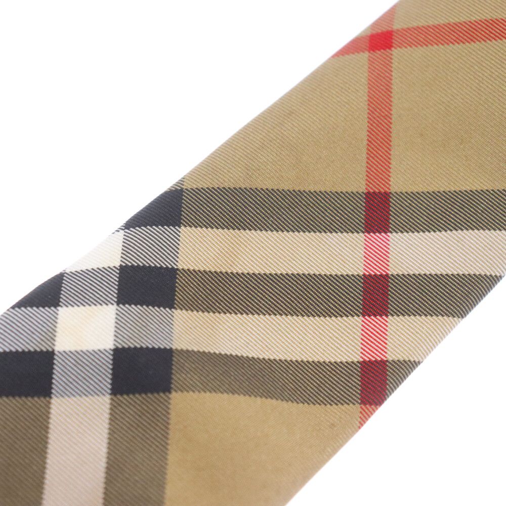 BURBERRY (バーバリー) ノバチェック シルク ネクタイ ブラウン