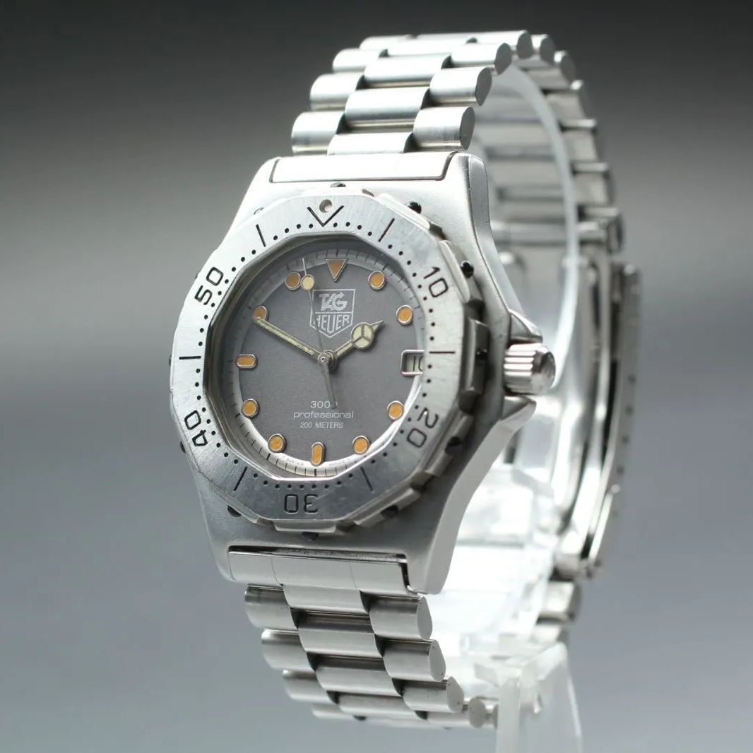 102 【美品】 Vintage TAG Heuer 3000 932.213 200M Gray Dial