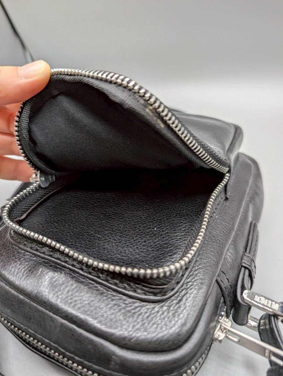 未使用2点セット】SEEKER 本革 トートバッグ＆ミニショルダー 黒