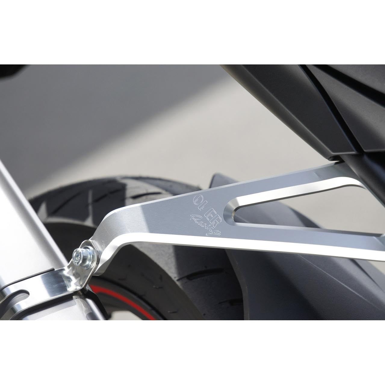 オーバーレーシング OVER RACING オーヴァーレーシング OVER Racing アルミビレットマフラーステー シルバー CBR250RR 36-02-01 DECORATOM_COM_BR