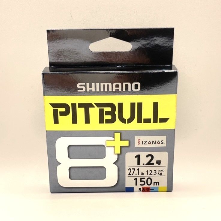 ◇626【新品】シマノ PEライン ピットブル8+ 1.2号150m 5カラー PITBULL ショアソルト汎用 タフクロス2 ヒートシンクコーティング SHIMANO