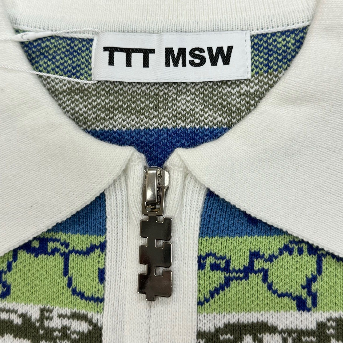 定価26400円 新品 TTT MSW 23SS GRAFFITI KNIT POLO グラフィティ 