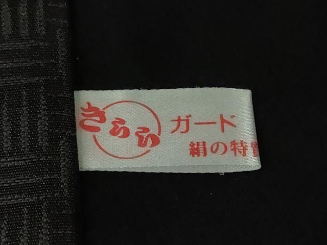 平和屋本店■極上　男性　お召　キングサイズ　網目文　羊羹色地　逸品　DZAA6438kh5 平和屋本店□極上 男性 お召 キングサイズ 網目文 羊羹色地 逸品