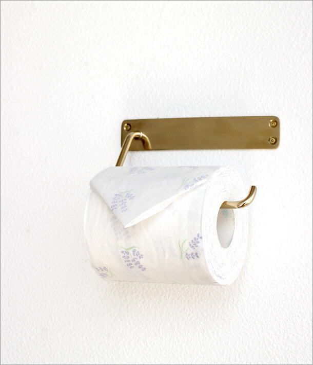 大注目 新品 未使用 トイレットペーパーホルダー おしゃれ アンティーク 真鍮 ゴールド タオル バス トイレ収納 Vesica Mk Vesica Mk