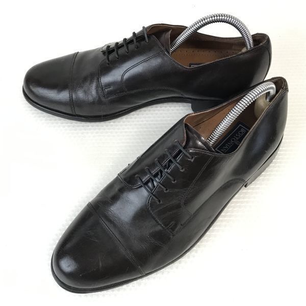 ビンテージ 80s-90s ボストニアン BOSTONIAN 本革 オールレザー ストレートチップ 9.5M 27.5 茶 BROWN ビジネス dress shoes◆A-65