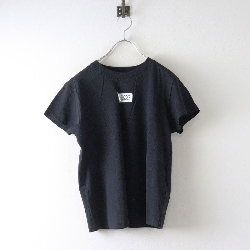 2025SS エムエムシックス メゾンマルジェラ MM6 Maison Margiela Numeric ナンバリング ロゴTシャツ M ブラック ┃ 2400014573503