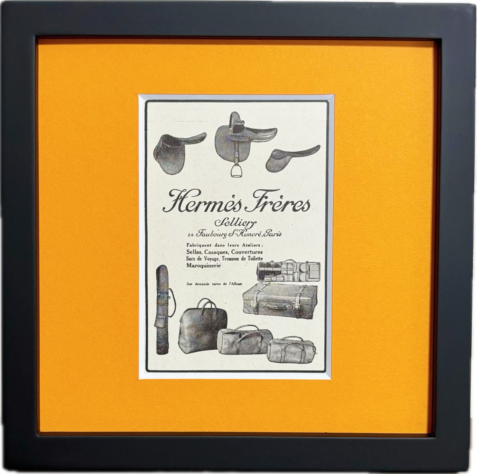 1924 広告＞HERMES エルメス ポスター ヴィンテージ アート