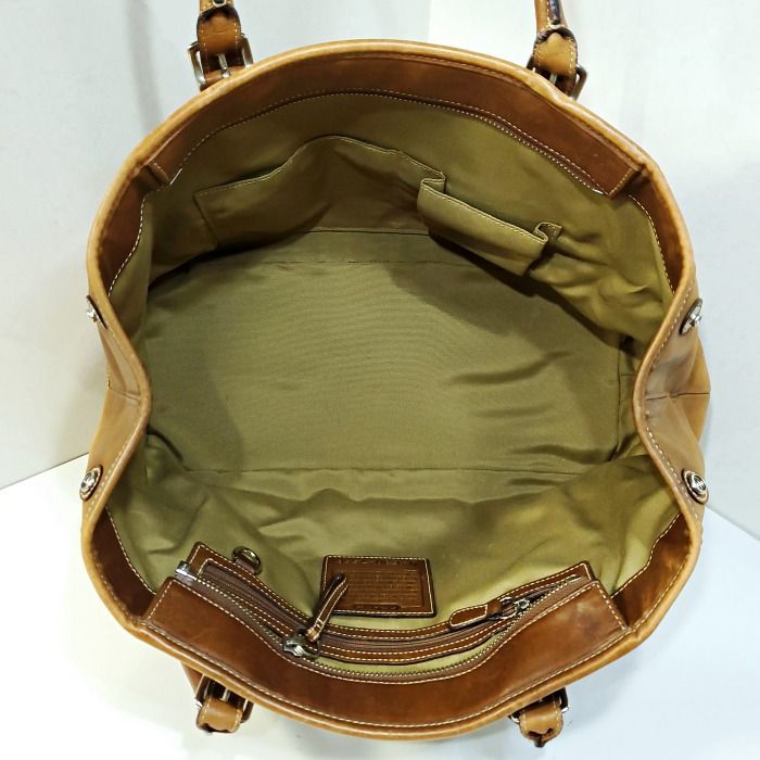 オールドコーチ COACH ビジネスバッグ グラブタンレザー 茶色 オールドコーチ COACH ビジネスバッグ グラブタンレザー 茶色