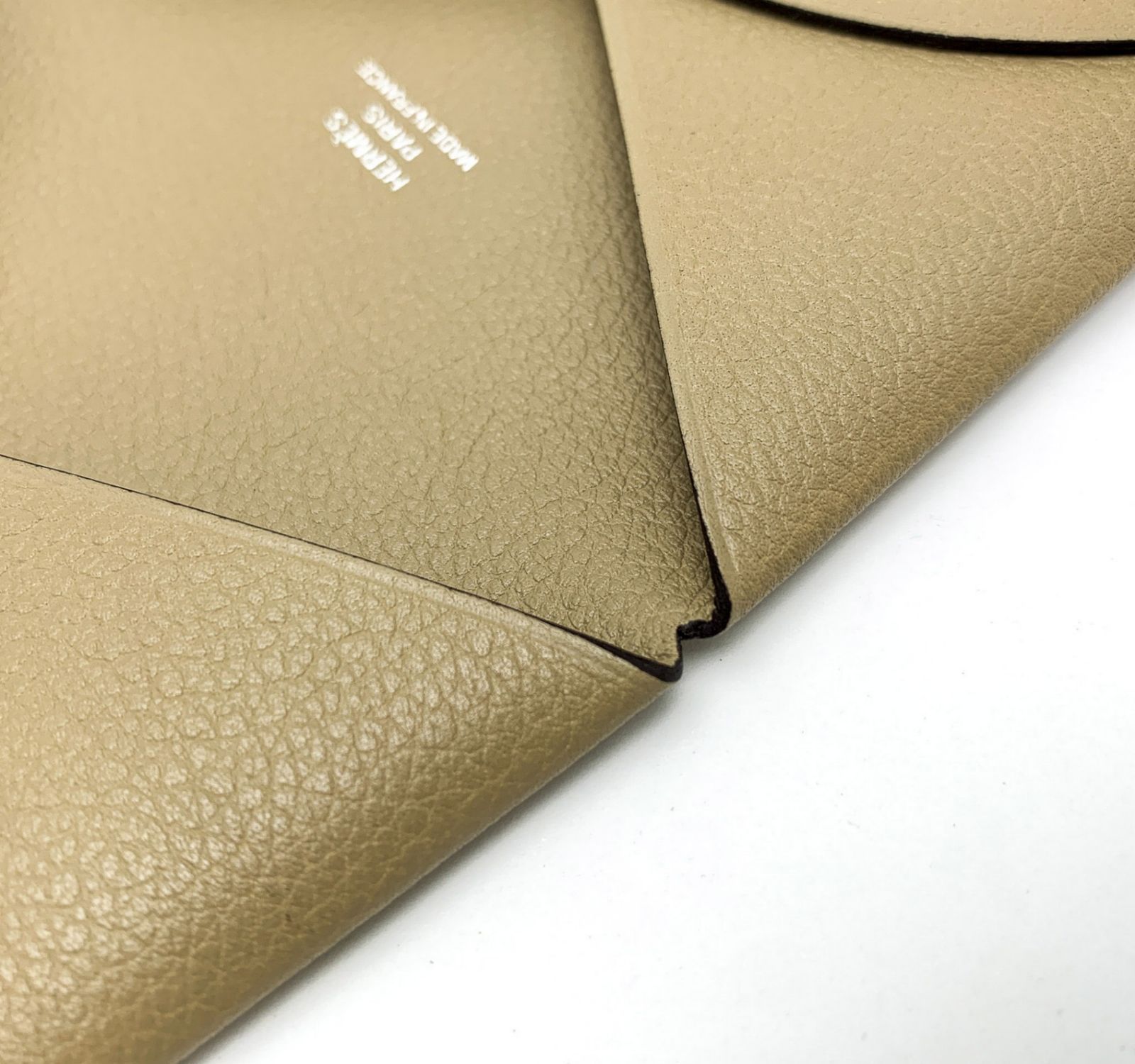 HERMES エルメス エバーカラー ベージュマルファ カルヴィ カード 