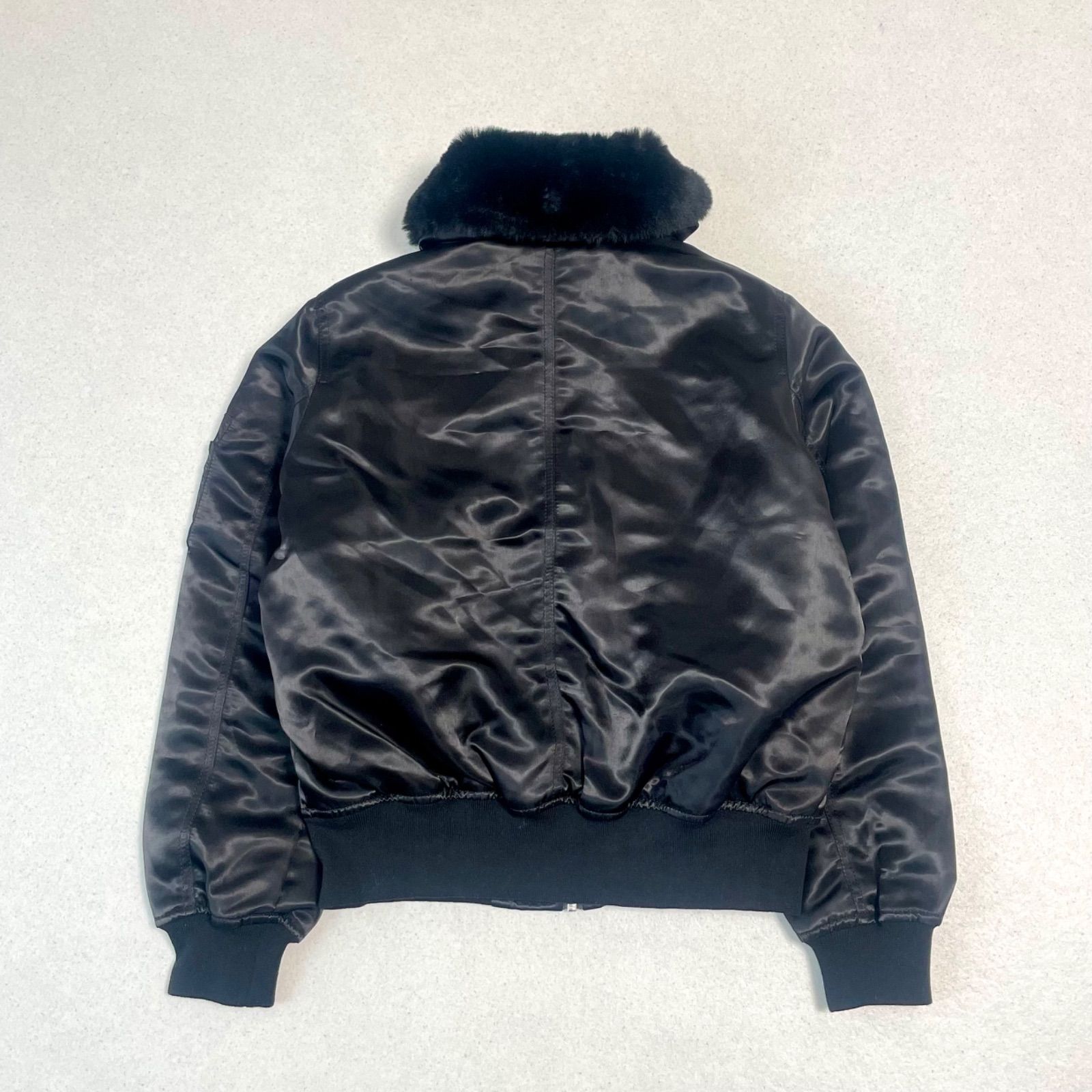 archive GAP アーカイブ ギャップファー付き フライトジャケット ミリタリーブルゾン 光沢 短丈 中綿入り y2k 平成ギャル フェアリーグランジ