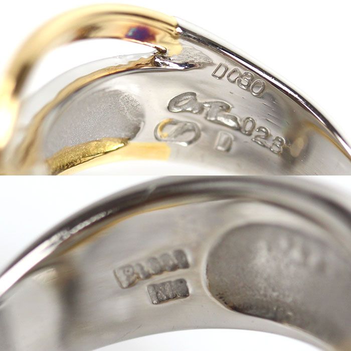 NOBUKO ISHIKAWA 石川暢子 K18YG イエローゴールド Pt900プラチナ as  