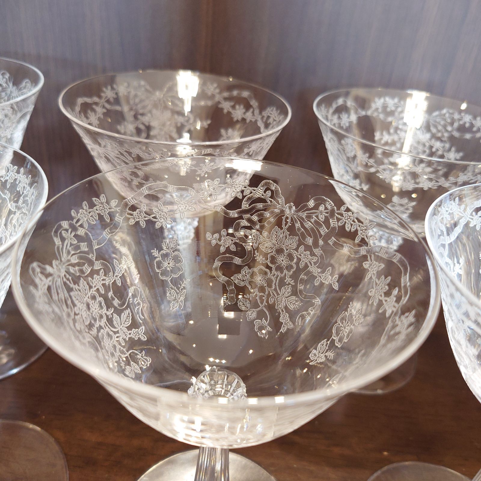 貴重！レア！ビンテージ Fostoria Glass フォストリア グラ ス 09f8ab182f48ebc13f605534b9a0c1
