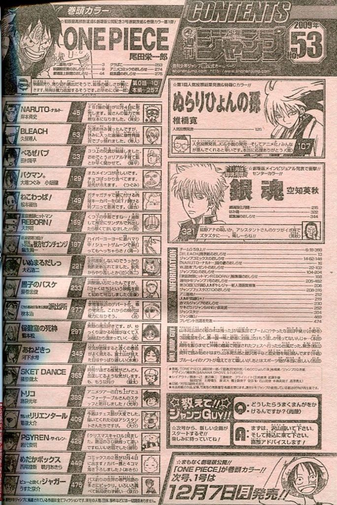 週刊少年ジャンプ 2009年(平成21年)53