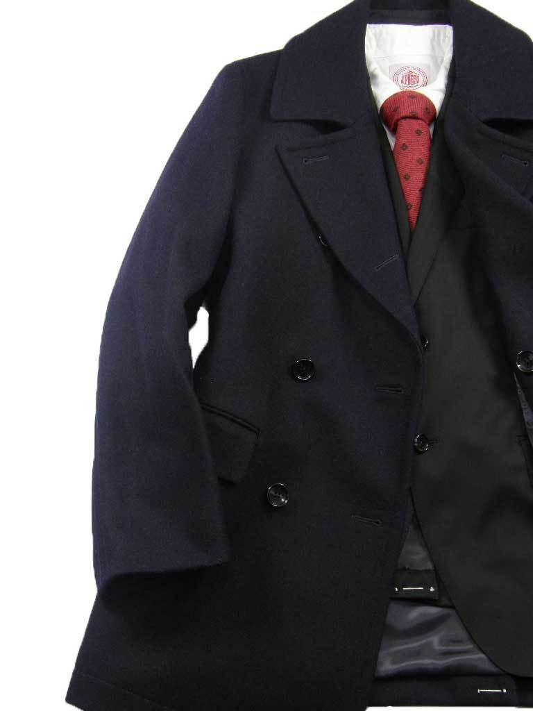 CERRUTI 1881 セルッティ メルトン チェスターコート 日本製 ネイビー チェルッティ ｜ 秋冬
