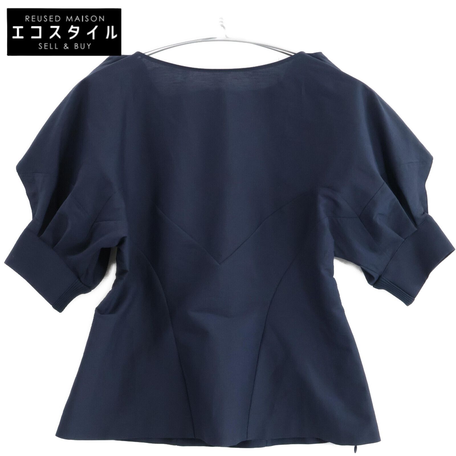AKIRA NAKA アキラナカ AS2112-NV 21年 ﾈｲﾋﾞｰ Maini drape sleeves pullover 1