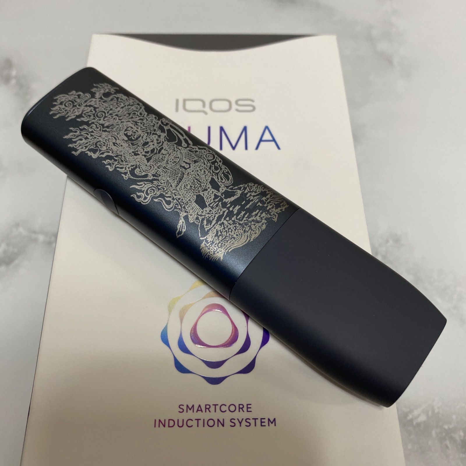 アイコス　イルマｉワン レーザー加工　iqos ilumaｉone ２ iQOS ILUMA ONE アイコス イルマ ワン レーザー加工 不動明王 不死鳥