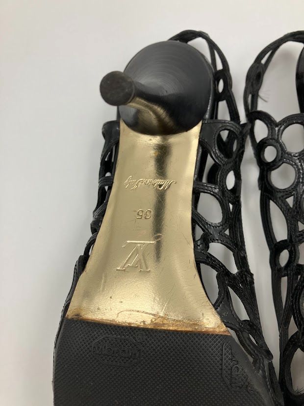 ルイヴィトン LOUIS VUITTON サンダル 35 - エナメル（レザー