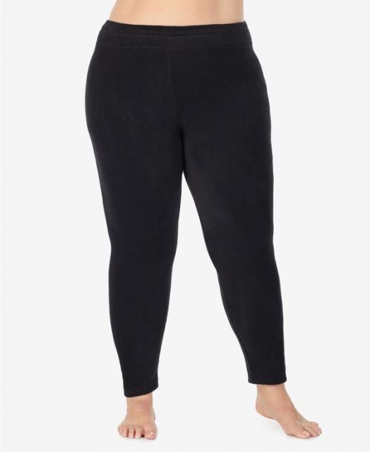 送料無料 クドルドッズ レディース レギンス ボトムス Plus Size Fleecewear Stretch Leggings Black