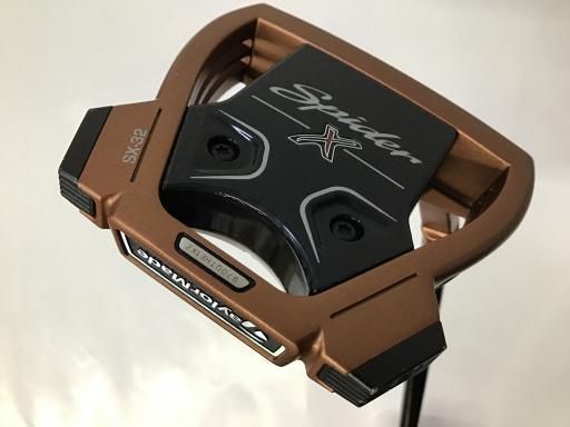 テーラーメイド Spider X COPPER WHITE スモールスラント 34インチ パター PT スチール ブラック フレックスその他 メンズ 男性用 右利き 右用 Cランク ゴルフクラブ