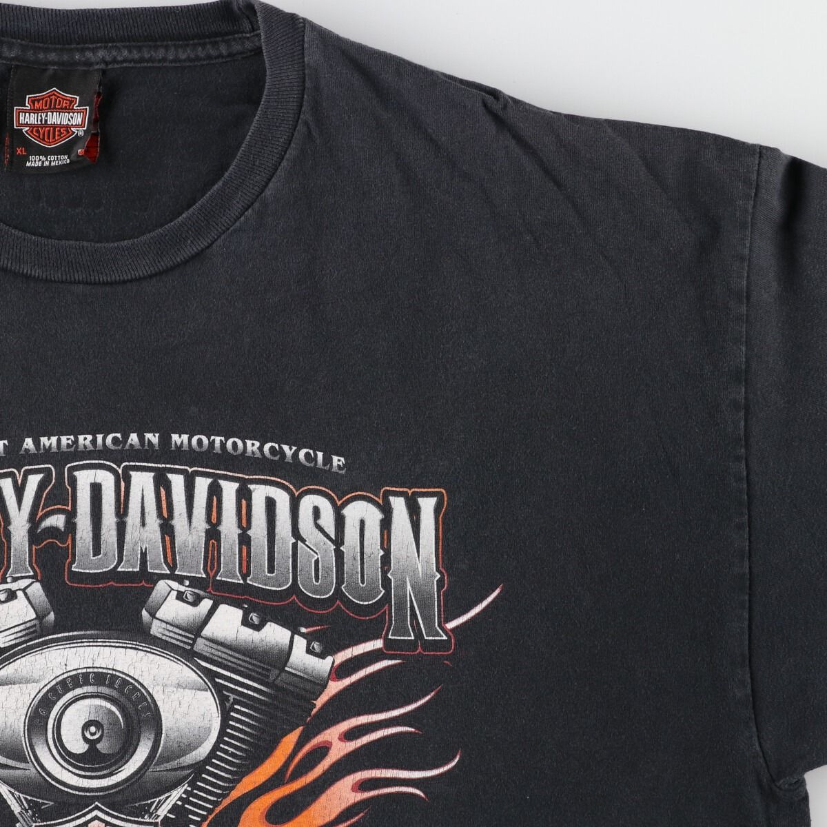 古着 ハーレーダビッドソン Harley-Davidson 両面プリント モーター 