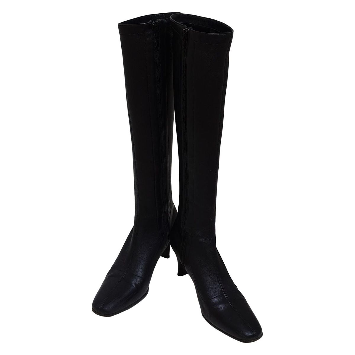 GINZA Kanematsu ギンザカネマツ ロングブーツ 23 レディース - 黒 レザー