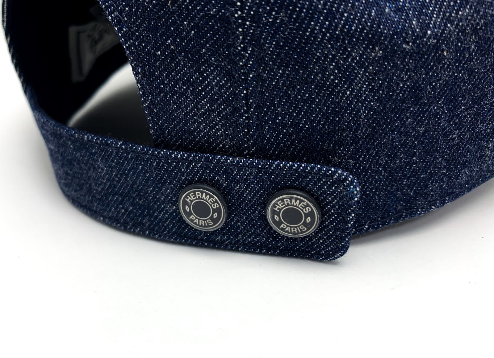 HERMES エルメス セーヴル キャップ デニム ハット 帽子 パンチングH