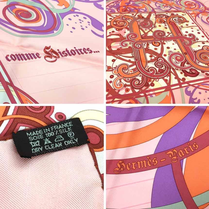 美品　エルメス　スカーフ　カレ90　COMME HISTOIRES　aq6602 美品 エルメス スカーフ カレ90 COMME HISTOIRES aq6602 - メルカリ