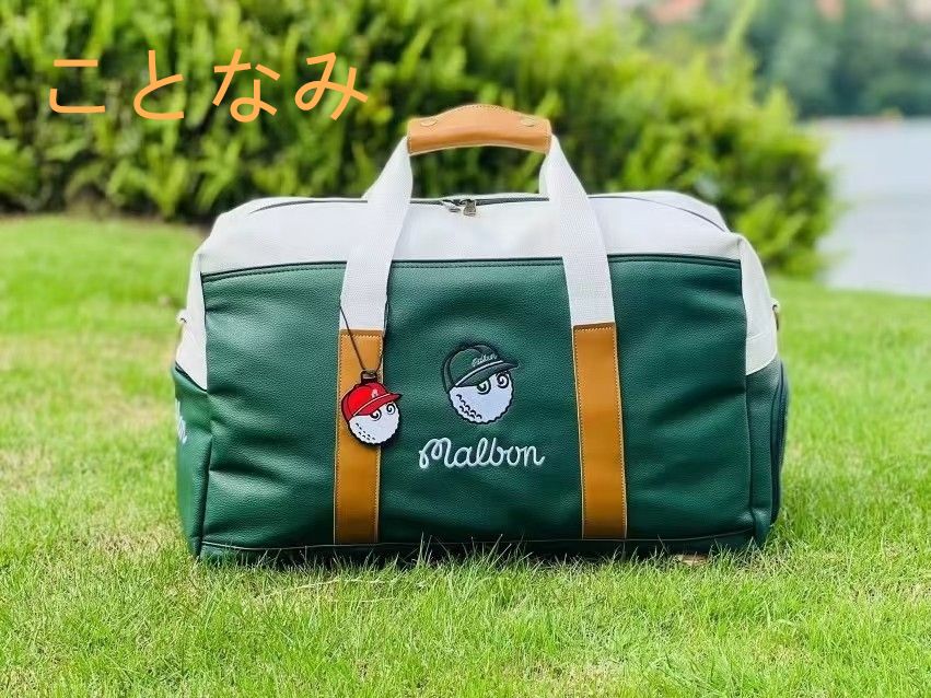 malbon ゴルフウェアバッグ レディース携帯ガンバッグ GOLF メンズショルダー フィッシャーマンキャップ サブボールバッグ　緑色