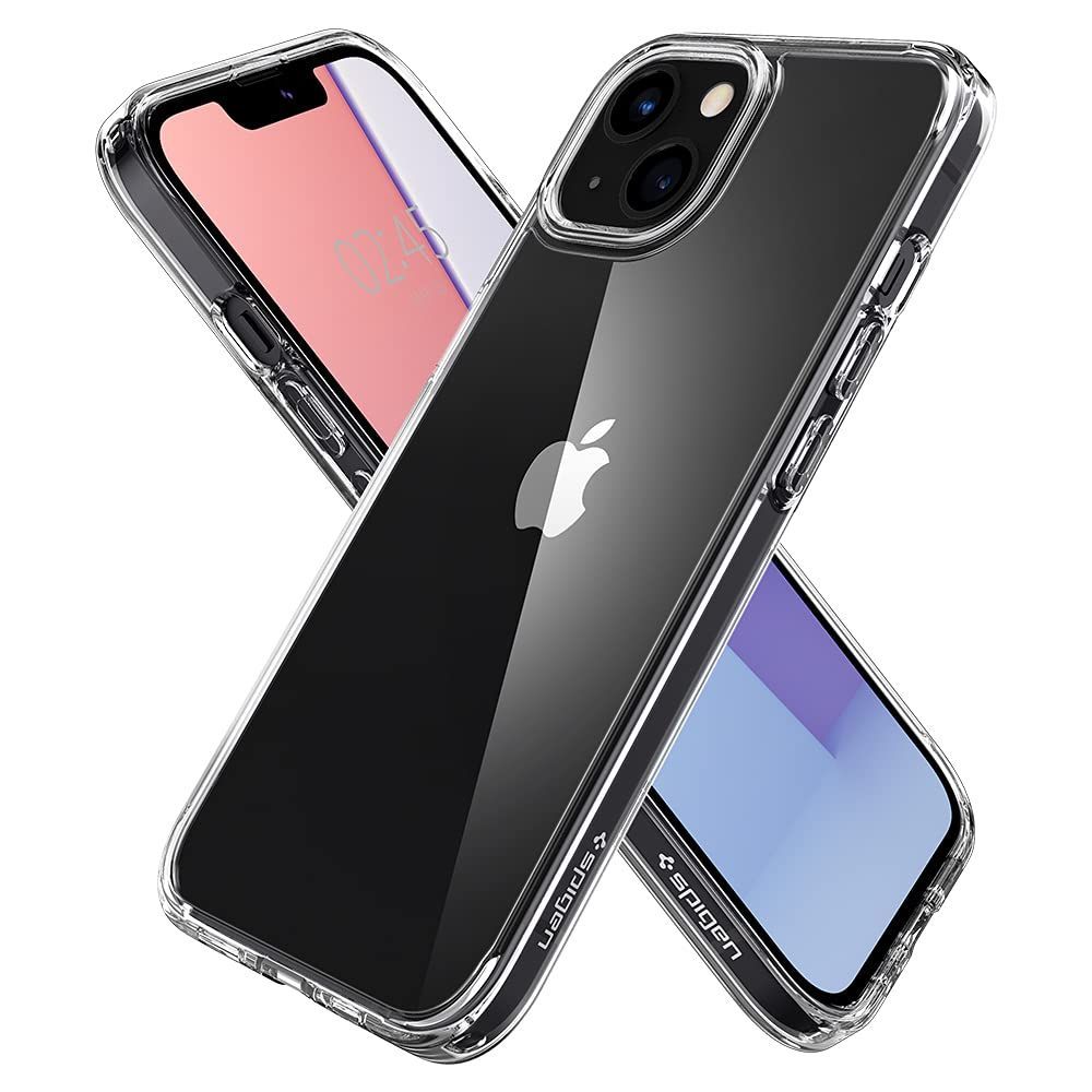 Spigen iPhone13ケース クリア ウルトラ・ハイブリッド ACS03527