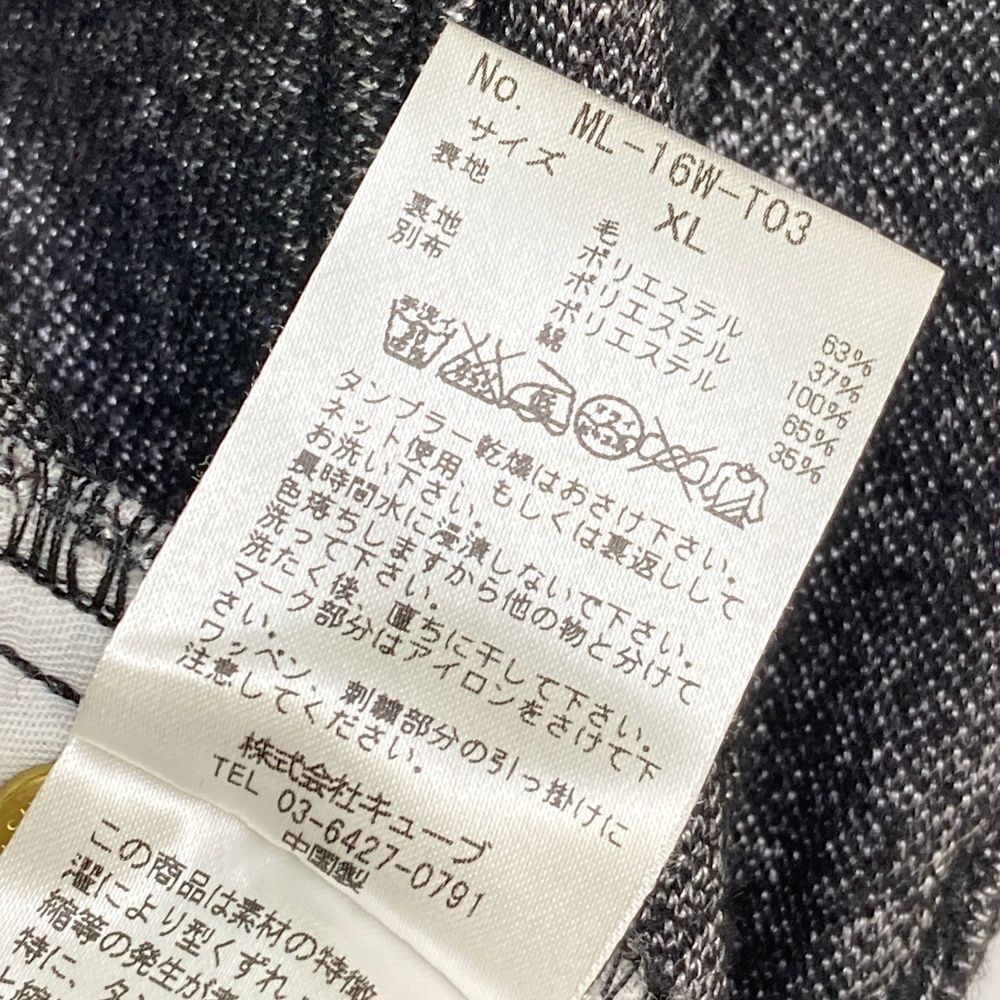 サイズ：XL MARK&amp;LONA マークアンドロナ  ウール混 ロングパンツ  ブラック系 [240101375850] ゴルフウェア メンズ ストスト サイズ：XL MARK&LONA マークアンドロナ ウール混 ロングパンツ
