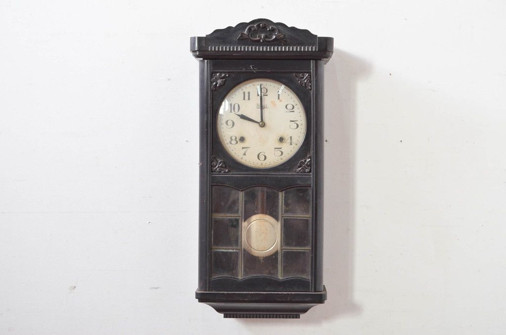 リペア】明治時計 meiji ボンボン時計 掛け時計 アンティーク 昭和