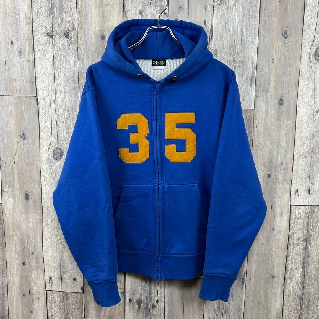 OLD CAMBER キャンバー 米国製 肉厚 スウェット フルジップ パーカー