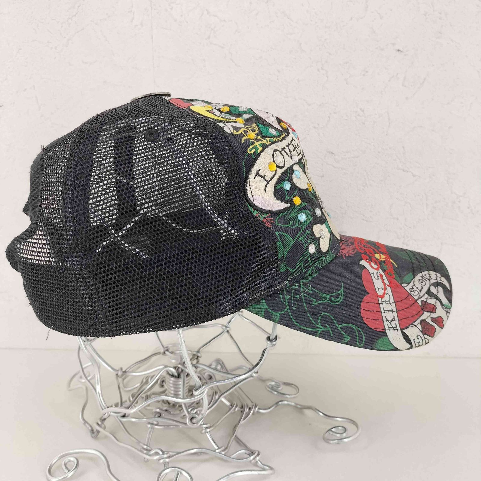 エドハーディー Ed Hardy スカルメッシュキャップ メンズ 表記無