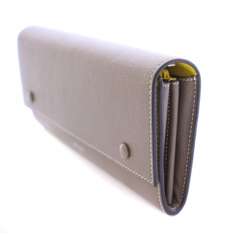 【美品】 CELINE セリーヌ 長財布 マルチファンクション グレージュ 入手困難】CELINE セリーヌ マルチファンクション 長財布 ラージ