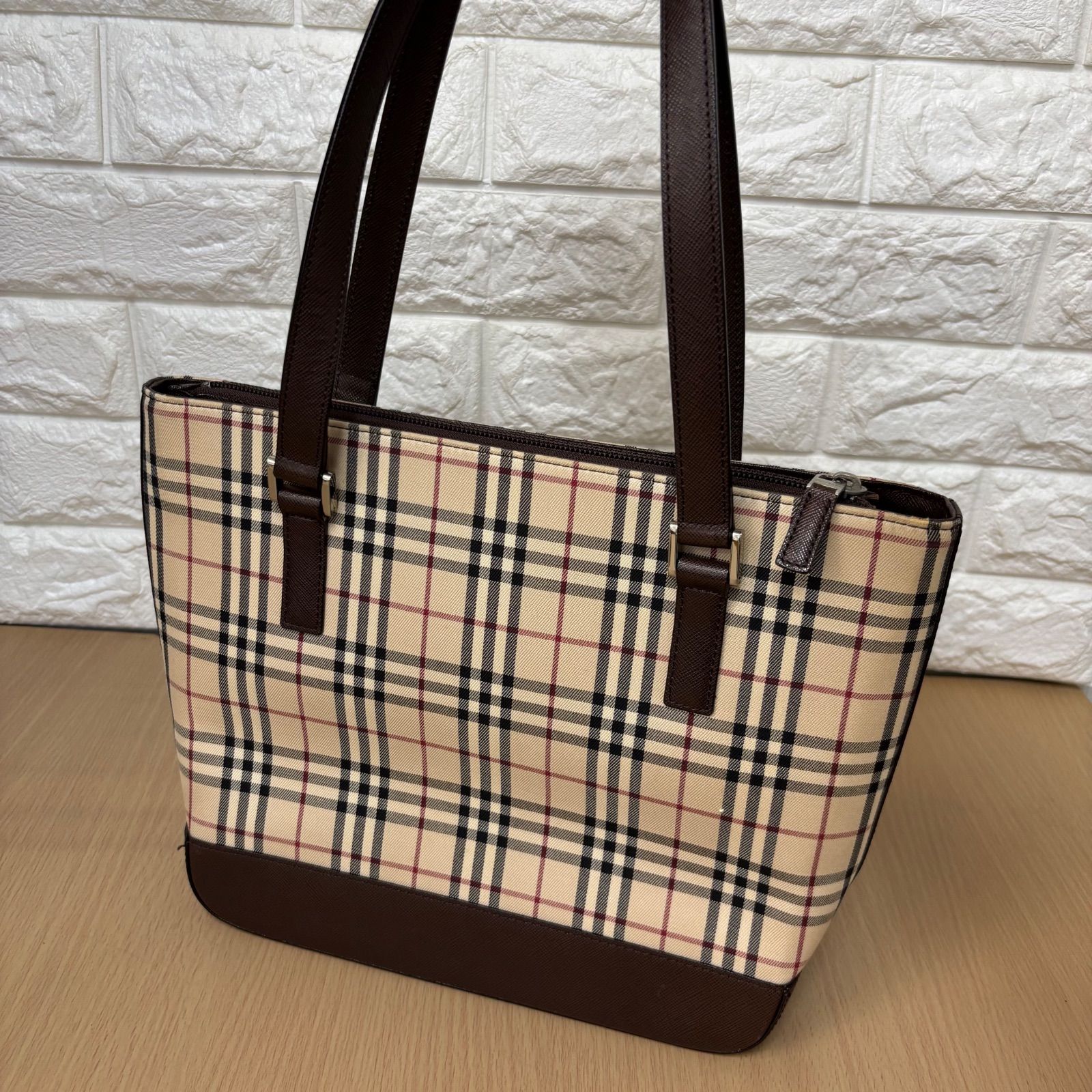 バーバリー トートバッグ 美品 美品❣️BURBERRY ハウスチェック
