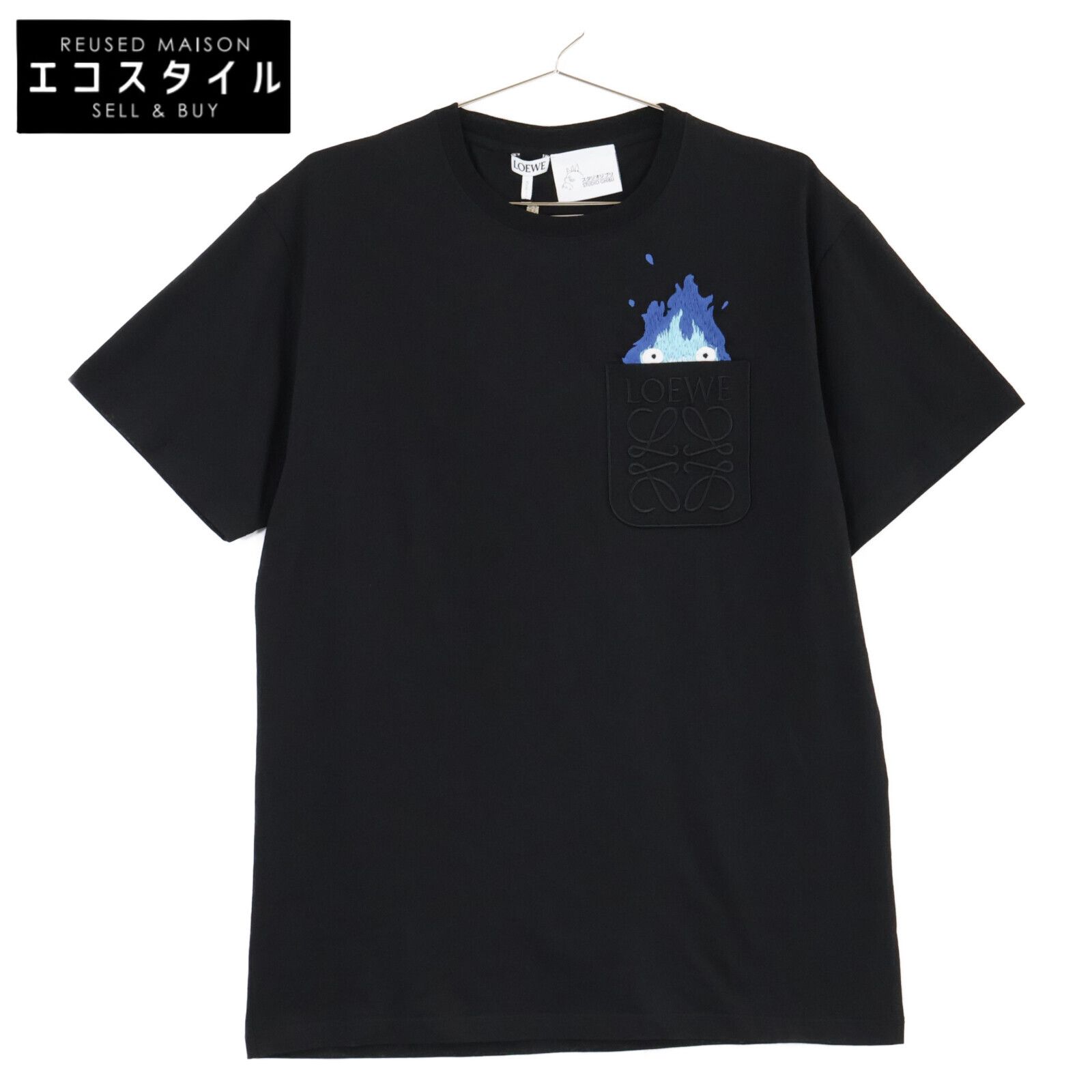 LOEWE ロエベ ｘスタジオジブリ【新品同様/23年製】HB44Y22X07 ハウルの動く城 カルシファー ポケットTシャツ/ XS - メルカリ