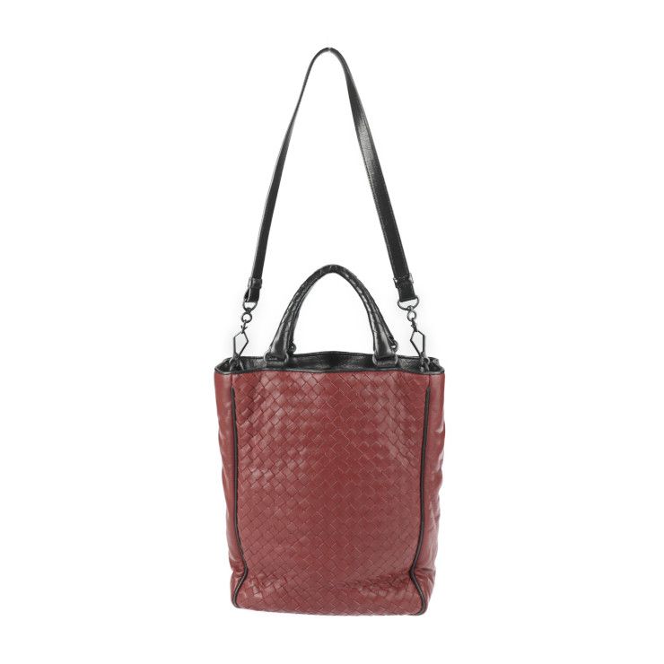 BOTTEGAVENETA ボッテガヴェネタ トートバッグ 200806 レザー マルーン