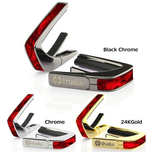 タリア カポ Thalia Capos Exotic Shell Series RED ANGEL WING ギター 12インチフレットパッド付属