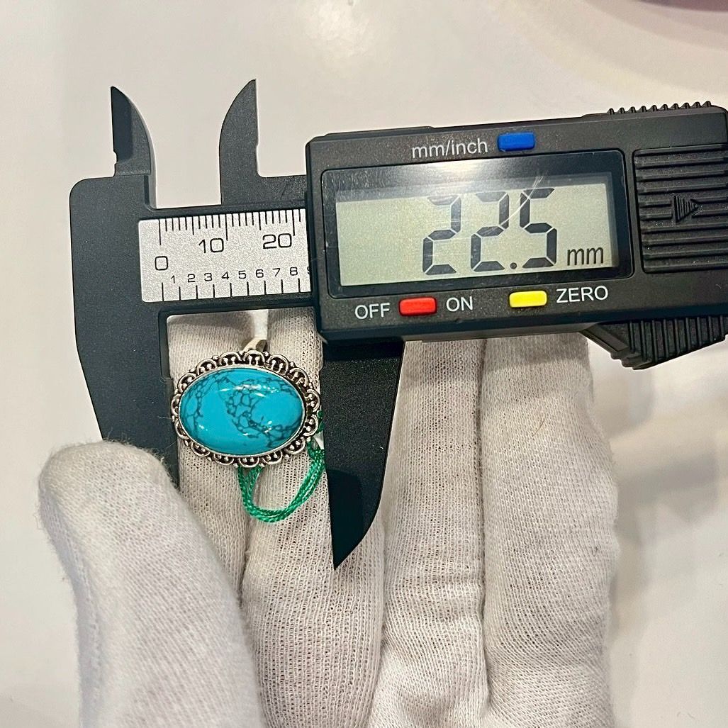 シルバーリング ターコイズ トルコ石 シルバー925 天然石 19号 シルバーリング ターコイズ トルコ石 シルバー925 天然石 19号