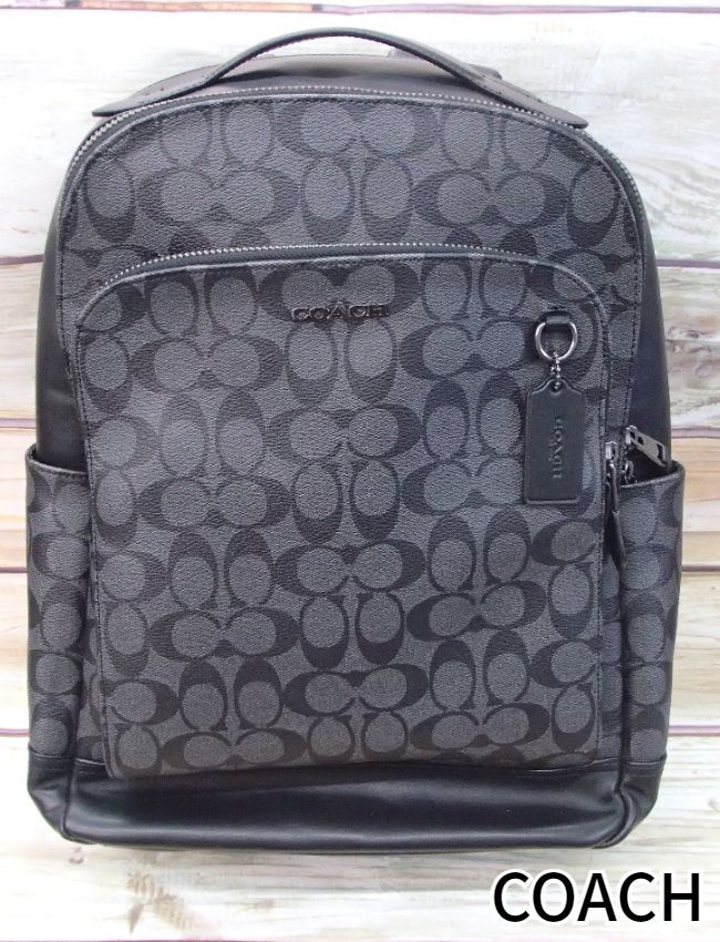 COACH コーチ 89942 シグネチャー バックパック リュック QBMI5 COACH コーチ リュックサック メンズ シグネチャー ボックス