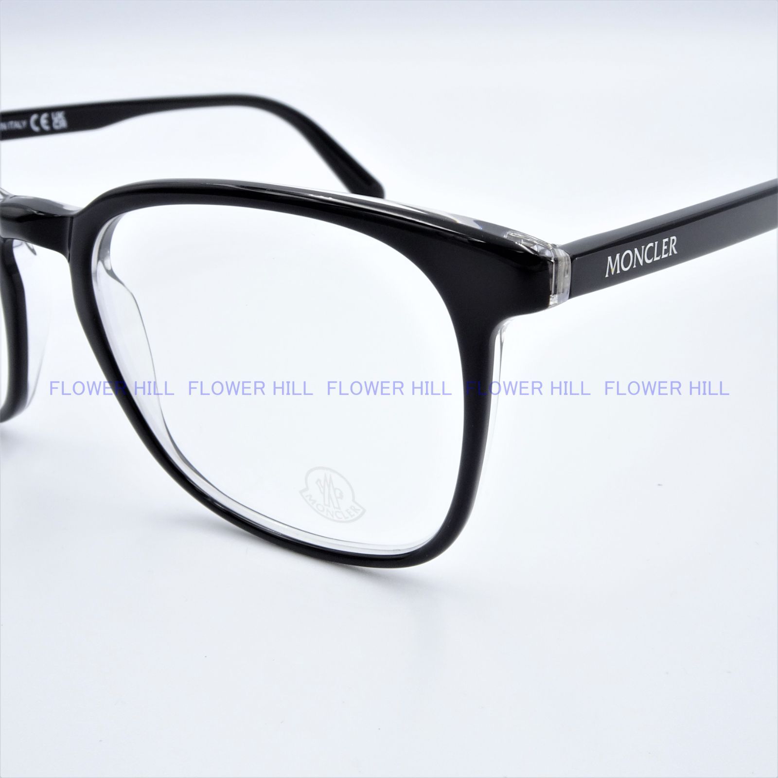 MONCLER モンクレール ML5118 003 メガネ フレーム ブラック・クリアー 