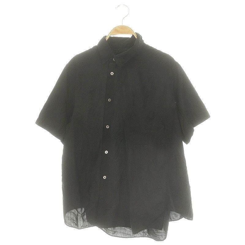 ブラックコムデギャルソン BLACK COMME des GARCONS 変形シャツ 半袖 S