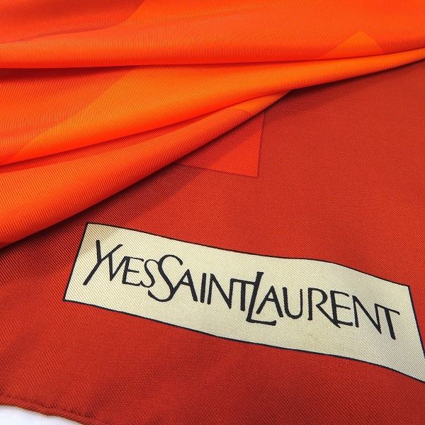 axe イヴサンローラン YVES SAINT LAURENT YSL シルク スカーフ