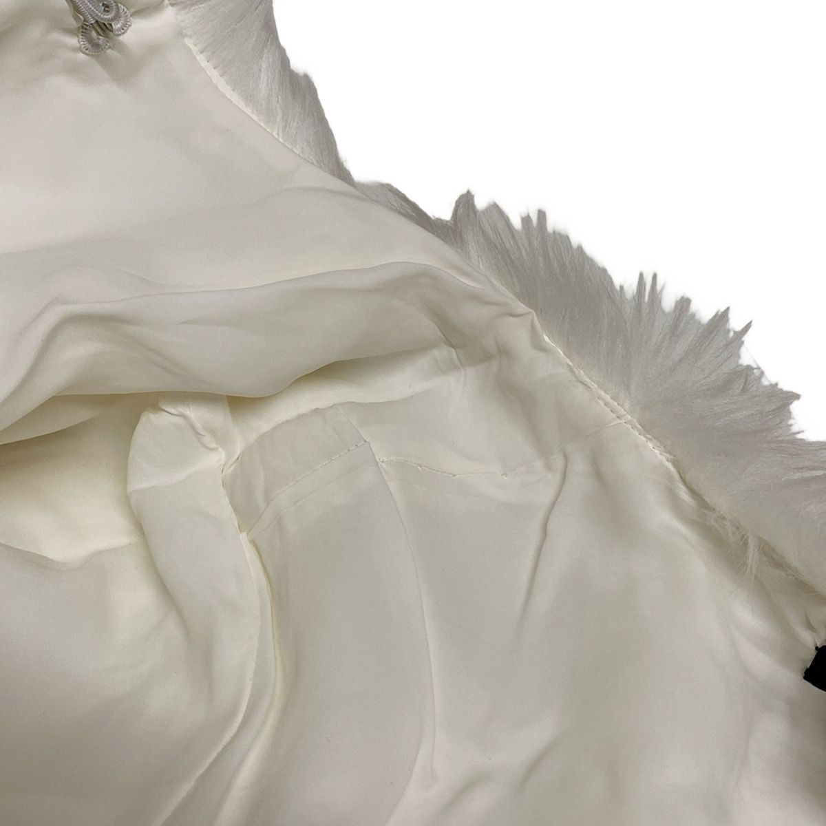 YOKO CHAN ヨーコ チャン コート サイズ36 S レディース - 白 長袖 フェイクファー 冬 WWW_SUPERTOOLSSHOP_NL