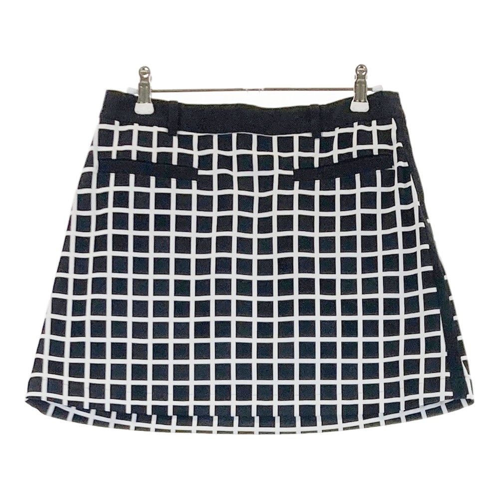 サイズ：38 LANVIN SPORT ランバン スポール  ストレッチスカート チェック柄 ブラック系 [240101373075]# ゴルフウェア レディース ストスト